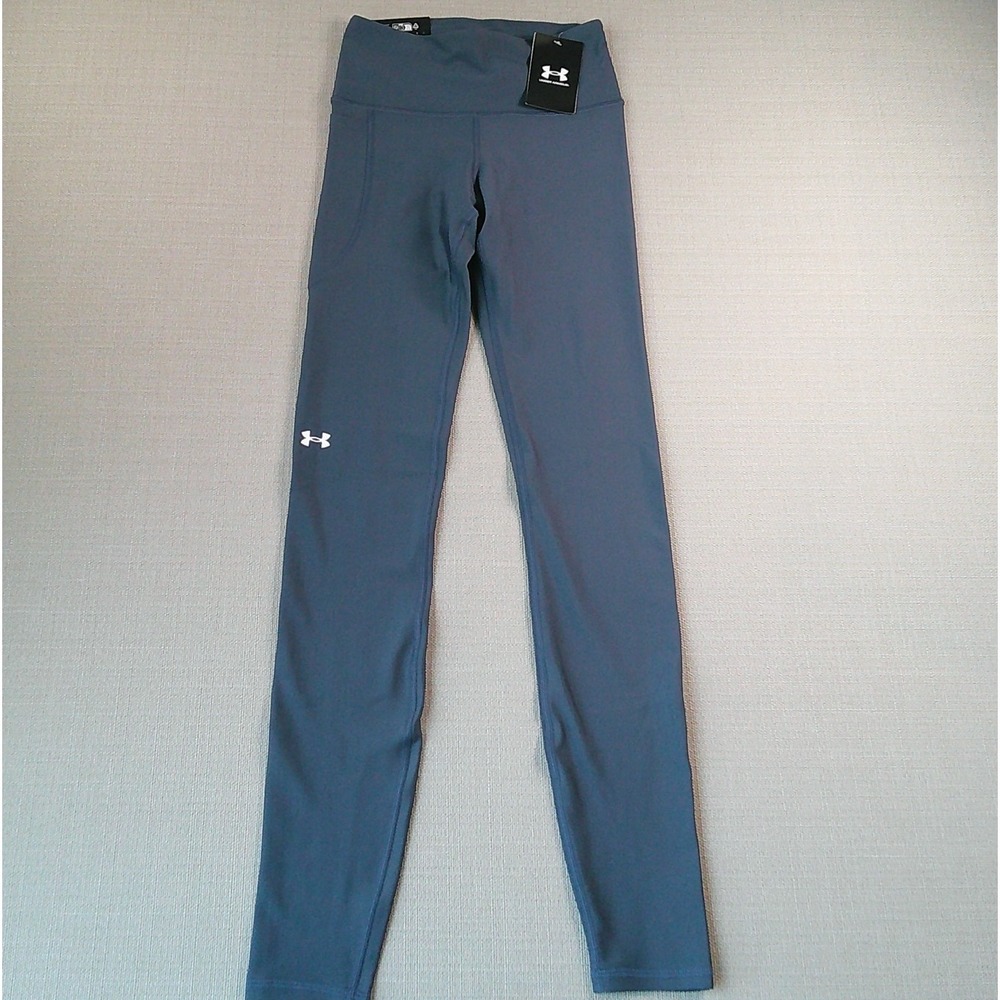 Under Armour Tech HiRise Legging Womens XST Blue Compression High Rise 1365336 - Picture 2 of 8